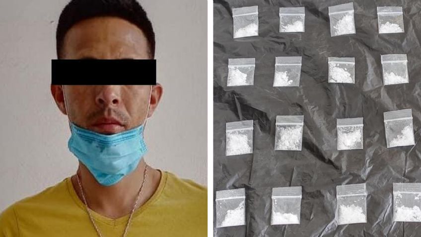 Atrapan a presunto 'tirador' en calles de Hermosillo; llevaba 21 envoltorios de droga