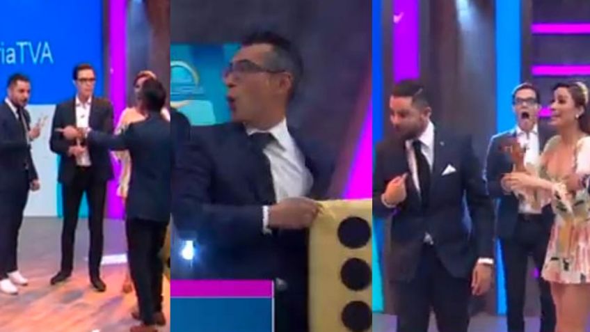 "¡Tú cállate!": Conductores de 'VLA' se pelean en vivo; Ricardo hasta empujó a Sergio Sepúlveda