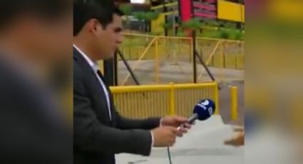 VIDEO: Reportero sufre violento asalto mientras esperaba entrar en vivo