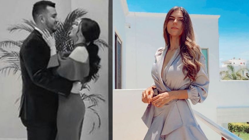 Ella es Paloma Llanes, la guapa y muy joven esposa del vocalista de Calibre 50