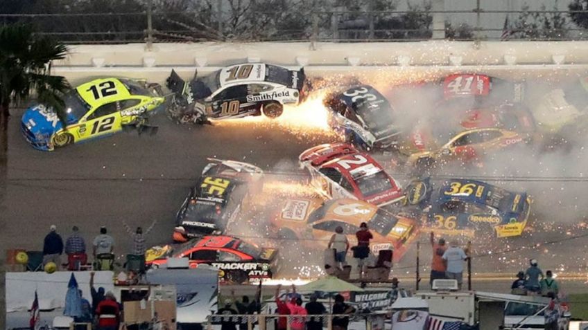 IMPACTANTE VIDEO: Conductores de Nascar se ven envueltos en accidente masivo en Daytona 500