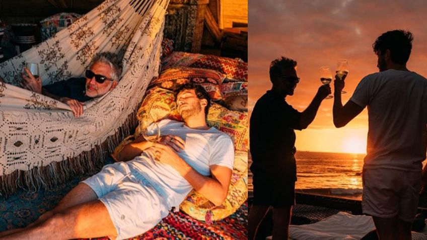 ¿Copas de más? Alejandro Fernández aparece muy juntito a Sebastián Yatra