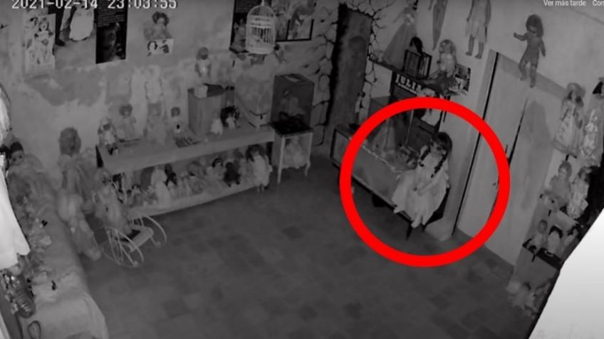 VIDEO: Cámaras capta a la muñeca 'Annabelle' yucateca moviéndose e impacta en redes
