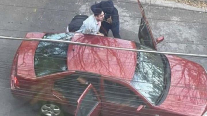 FUERTE VIDEO: Captan violento secuestro de joven en el municipio más rico de México