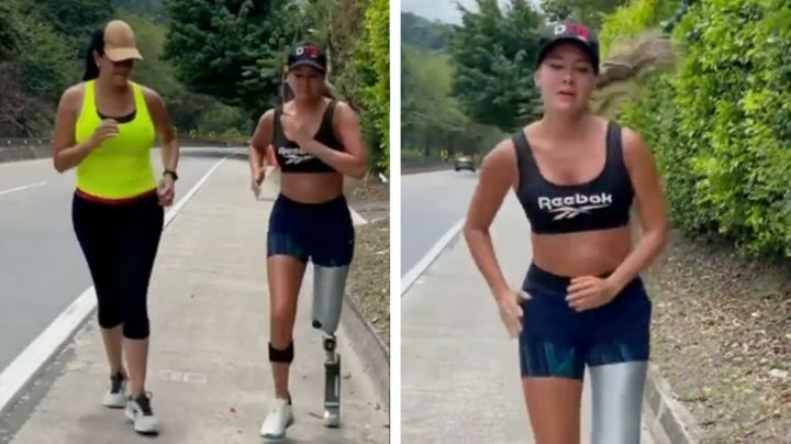 Daniella Álvarez, exMiss Colombia, cumple su sueño de volver a trotar tras perder pierna