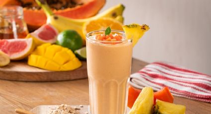 Mejora tu digestión con ayuda de este delicioso licuado de papaya y piña
