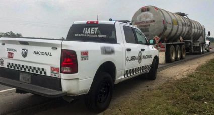 Otro golpe al huachicoleo: Cae camión con más de 42 mil litros de petróleo en Tabasco