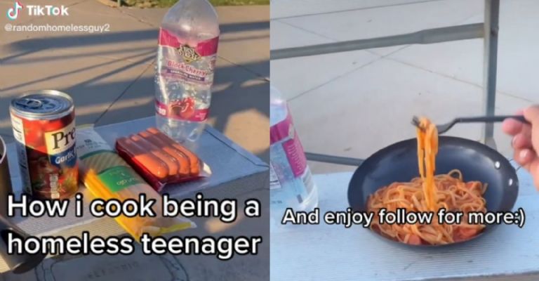 adolescente vagabundo sobrevive con poco dinero