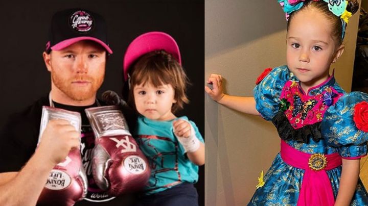 ¿Otra Ángela Aguilar? Pequeña hija del 'Canelo' sorprende con su talento y amor por México