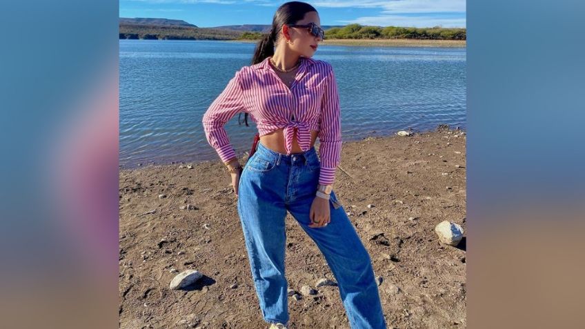 ¡Divina! Ángela Aguilar se toma un descanso y presume su belleza desde el mar