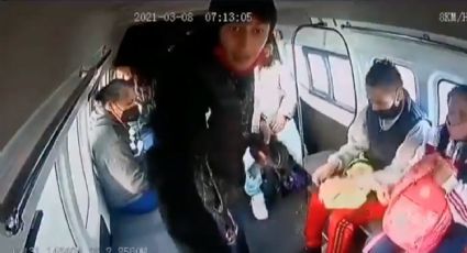 (VIDEO) "¿Quieres un balazo o qué?" advierte asaltante en una 'combi' en Ecatepec, Edomex