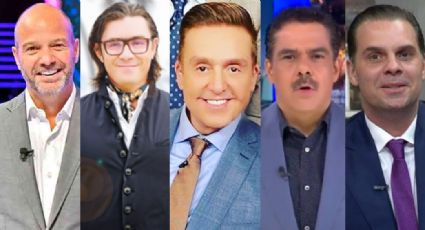 Ellos son los cinco conductores que tienen exclusividad en TV Azteca; Bisogno perdería el contrato