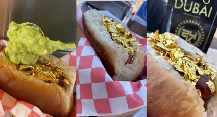 FOTO: ¡El hot dog más caro de Sonora! Tiene oro de 24k y este es el impactante costo