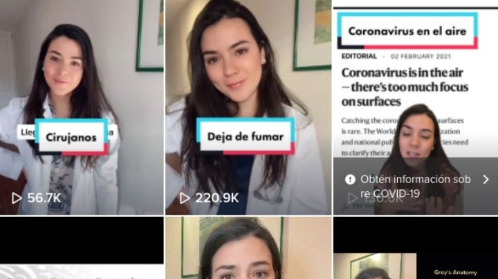 Con humor, doctora informa a través de Tik Tok sobre el Covid-19 y sus mitos entre la población