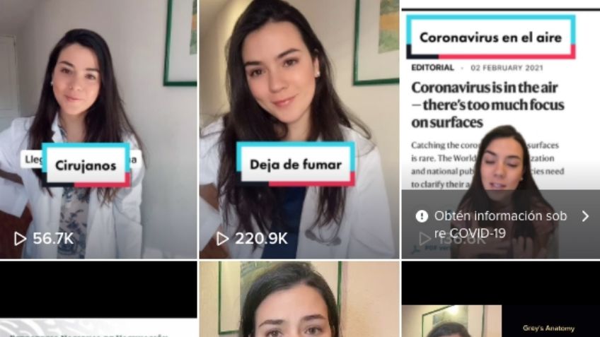 Con humor, doctora informa a través de Tik Tok sobre el Covid-19 y sus mitos entre la población