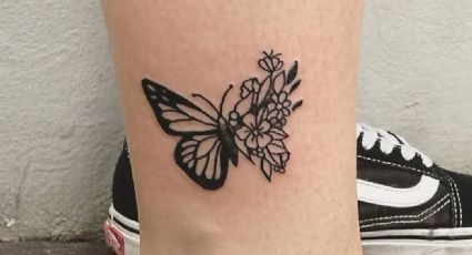 Lleva a la primavera en tu piel con estos hermosos tatuajes para mujer de flores y mariposas