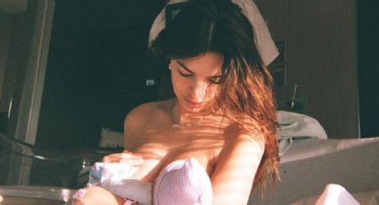 Tras convertirse en madre, Emily Ratajkowski comparte tiernas fotos del parto de su bebé
