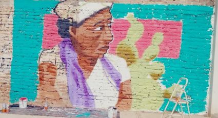 Pintan murales inspirados en los relatos ganadores del concurso 'Microcajeme'