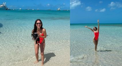 Junto a galán, Camila Sodi arriesga su vida durante sus vacaciones en las Bahamas