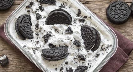 ¡De no creerse! Prepara este helado de Cookies & Cream con tan solo 4 ingredientes
