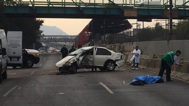 ¡Impacto fatal! Muere una persona en CDMX luego de fuerte accidente vial; registran tráfico intenso