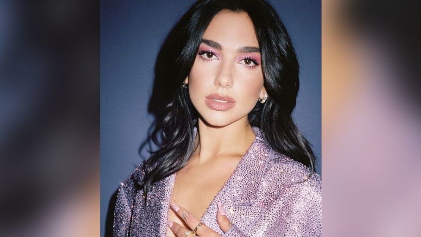 Desde México, Dua Lipa se roba las miradas al posar en coqueto 'outfit' negro