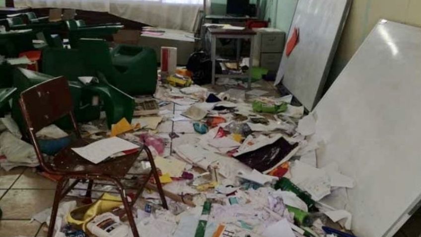 Escuelas saqueadas en la región de Empalme y Guaymas, no estarán ‘listas’ para regreso a clases