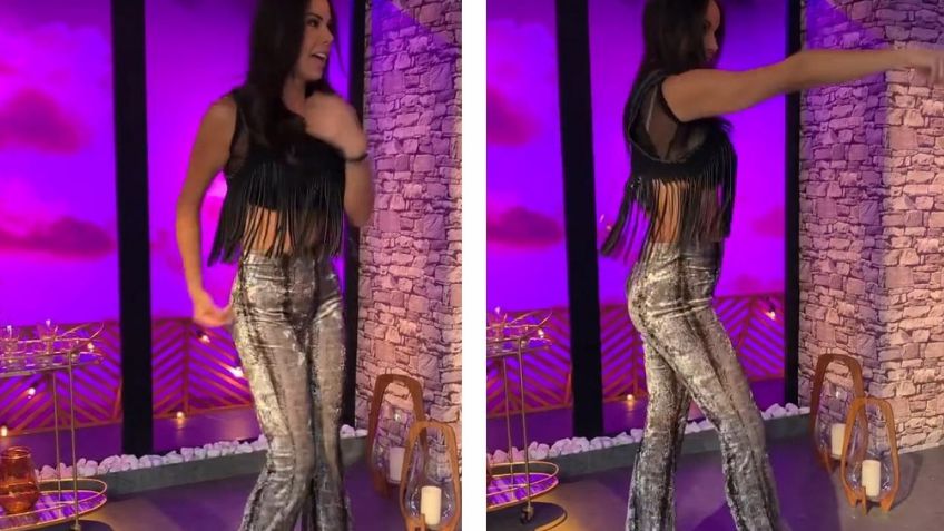 ¡Qué ritmo! Paola Rojas se luce con tremendo baile desde Televisa y 'derrite' a todo Instagram