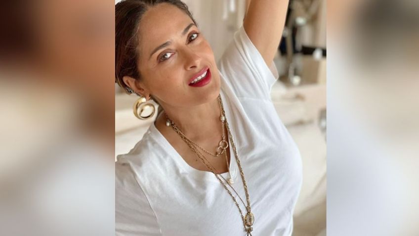 Salma Hayek paraliza Instagram al dejar ver su primaveral atuendo en estas FOTOS