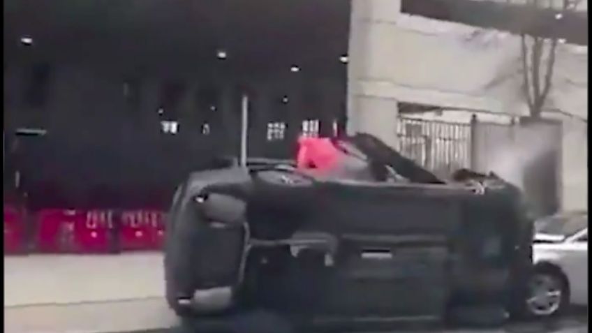 FUERTE VIDEO: Adolescentes asaltan a conductor de Uber Eats; huye y muere en aparatoso choque