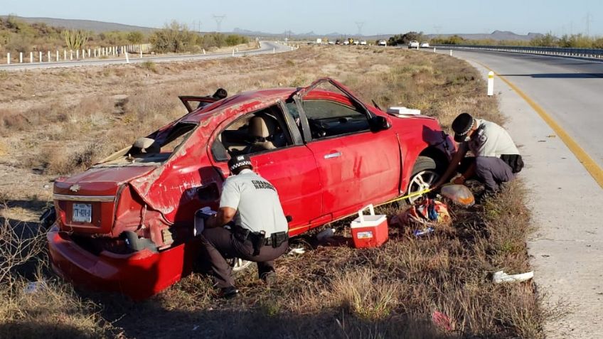 Fatal accidente: Mujer fallece y tres personas más resultan heridas en carretera de Sonora