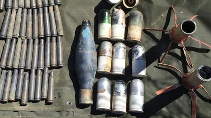 Entre la maleza, autoridades encuentran granadas y artefactos explosivos al norte de Sonora