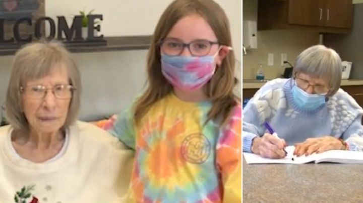 ¡De película! Niña y 'abuelita' se vuelven amigas de correspondencia durante la cuarentena