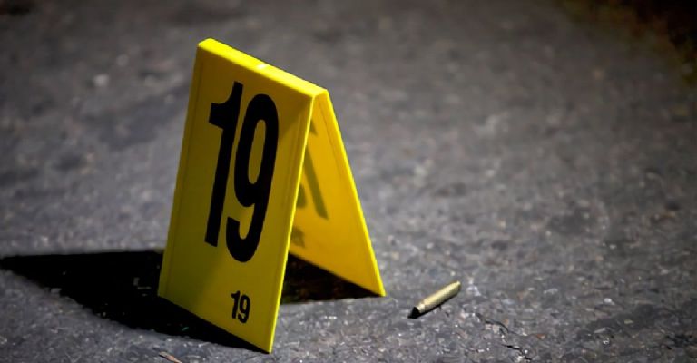 Casquillos percutidos en la zona