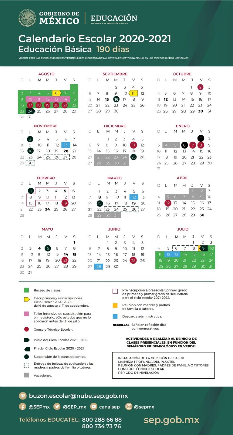 Calendario SEP