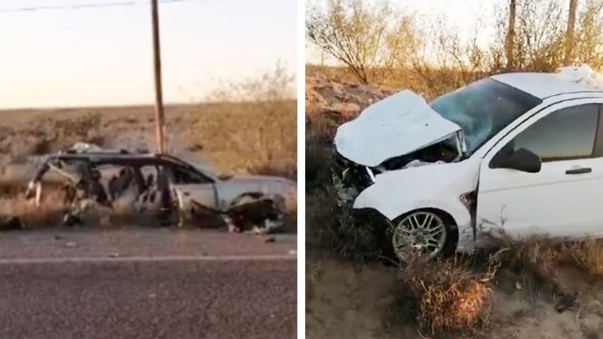 Tragedia en Sonora: Mueren tres y seis resultan heridos en aparatoso accidente carretero