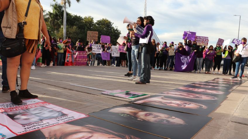 VIDEOS Y FOTOS: "Aquí sí pasa": Así se vivió la marcha del 8 de marzo en Ciudad Obregón