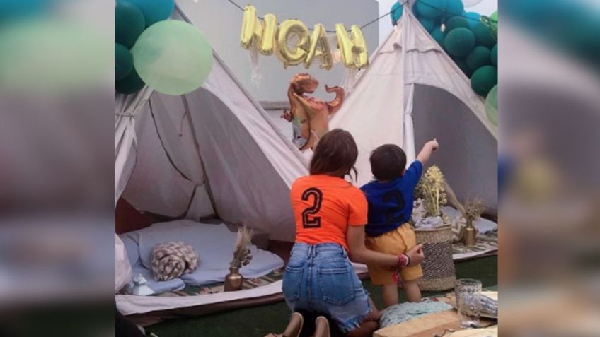 "Ya ni el papá": Internautas reaccionan a la fiesta de cumpleaños del hijo de Linet Puente