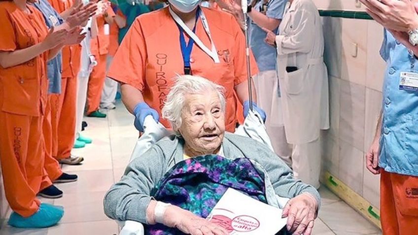 VIDEO: Ella es Carmen, la mujer de 104 años que superó al cáncer y al Covid-19, dos veces