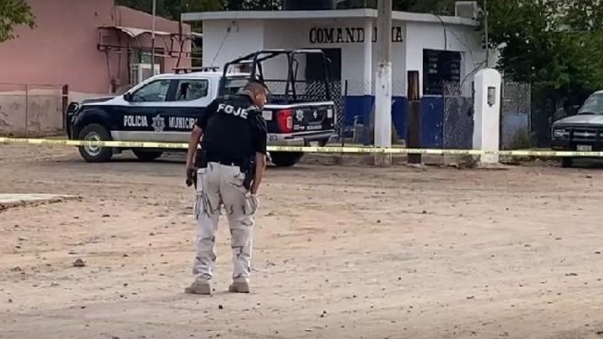 Violento domingo: Comando armado rafaguea patrulla y comandancia; hay un policía lesionado