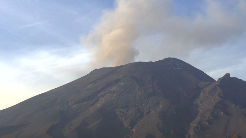 Volcán Popocatépetl baja intensidad pero se mantiene en alerta amarilla fase 2