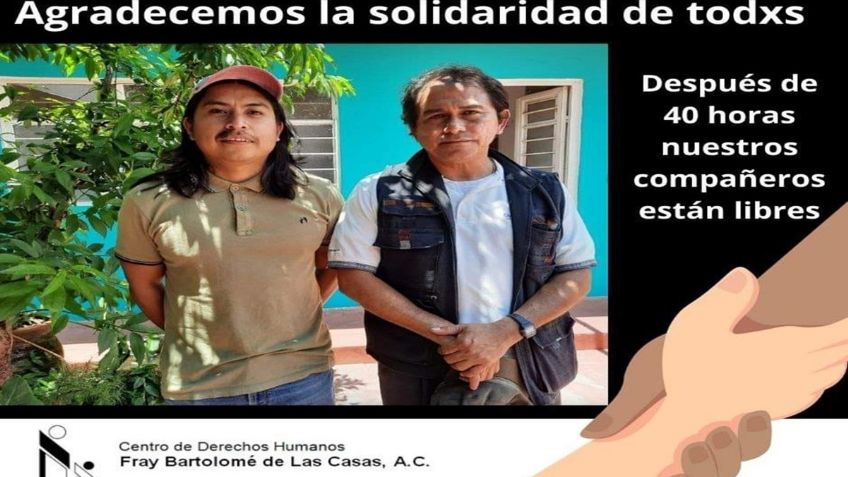Liberan a integrantes de Derechos Humanos en Chiapas; indígenas los tenían cautivos