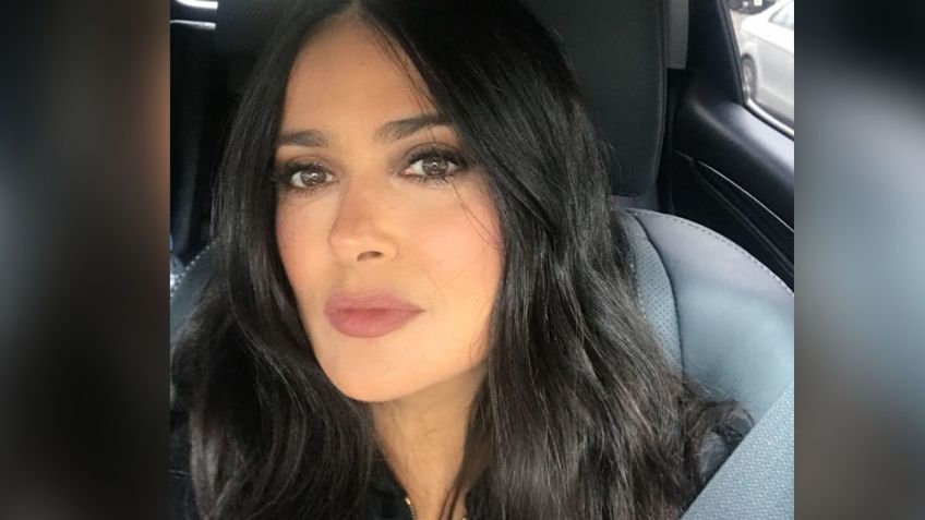¡Impresionante! Con labios rojos y tremendo escote, Salma Hayek cautiva las redes sociales