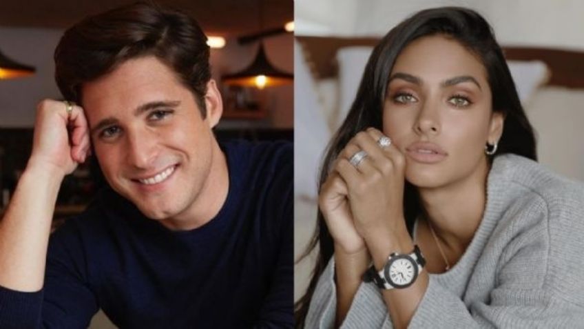 Renata Notni y Diego Boneta derrochan amor y glamour en la alfombra roja de Premios Platino