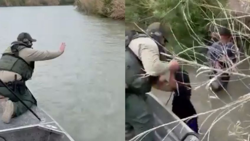 VIDEO: Niños a punto de ahogarse en el Río Bravo; agentes estadounidenses los salvaron