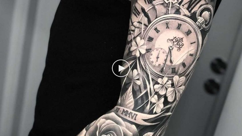 ¡Que tu piel sea tu lienzo! Elige alguno de estos tatuajes para hombre de brazo completo