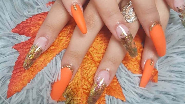 ¡Dale vida a tus dedos! Descubre algunos fantásticos diseños de uñas color naranja
