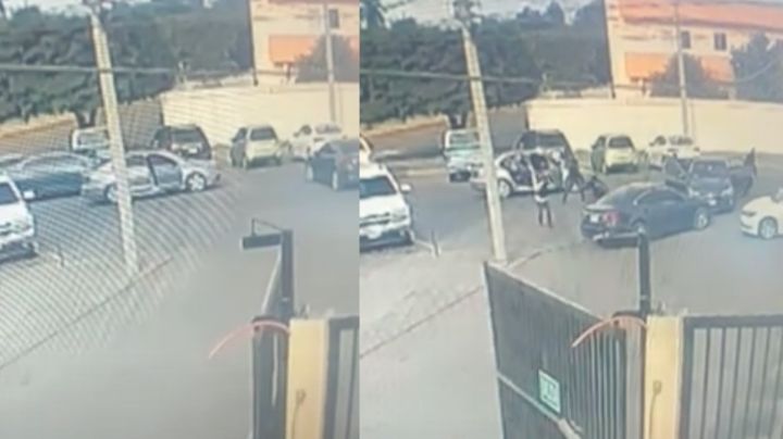 VIDEO: A plena luz del día, comando armado 'levanta' a hombres frente a gimnasio en Ciudad Obregón