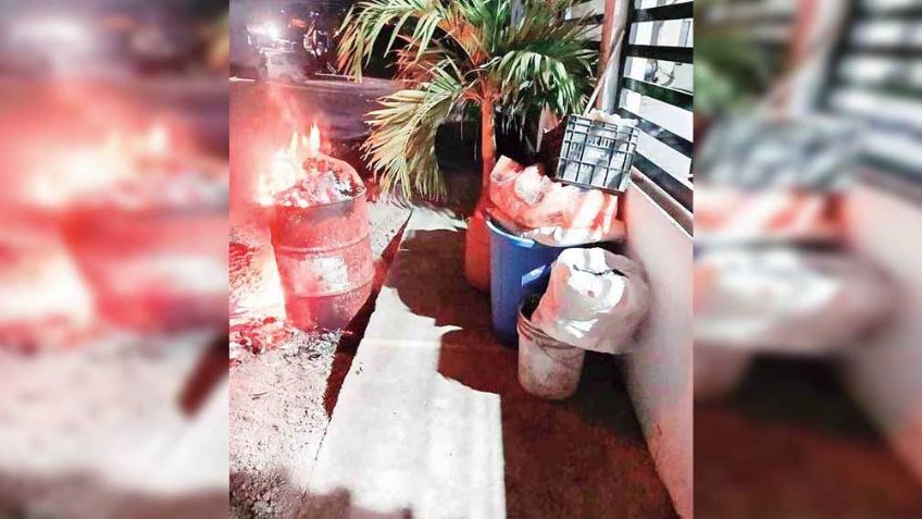 Guaymas: Porteños inconformes se 'alzan' y la quema de basura la hacen ley