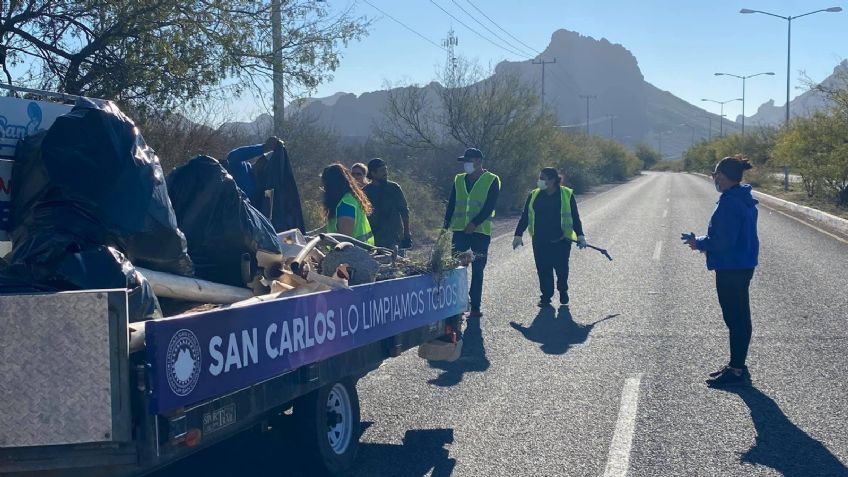 Basura en playas, un problema de cada fin de semana en Guaymas